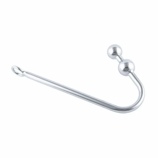 Two Anal Hook Steel Stainless Balls 4417 Pleasurable 0606